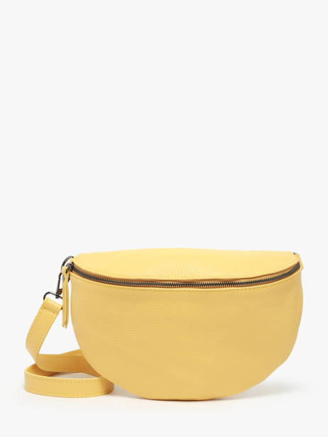 Sac Banane Caviar Cuir Milano Jaune caviar CA21123