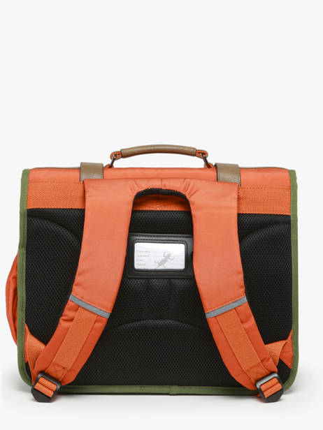Cartable 2 Compartiments Cameleon Orange vintage urban 27 vue secondaire 4