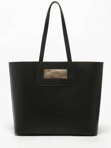 Sac Cabas AngÃ¨le Cuir Lancel Noir angele A13361 vue secondaire 5