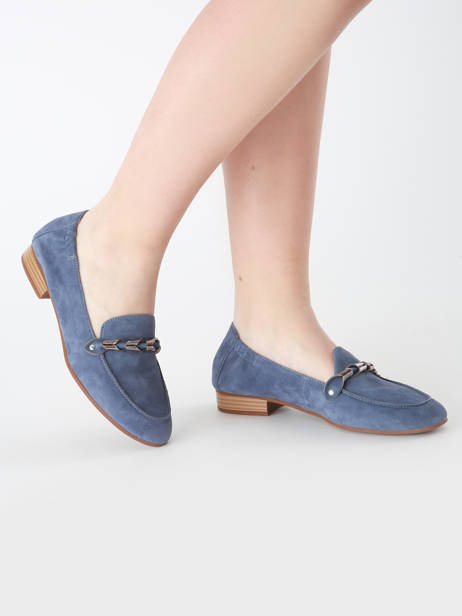 Mocassins Zanga En Cuir Mam'zelle Bleu women CSIRK28 vue secondaire 1