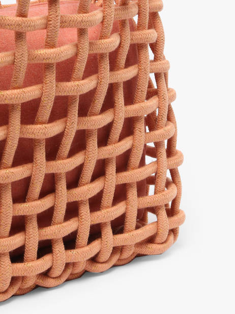 Sac à Main Crochet Le voyage en panier Orange crochet PM853 vue secondaire 5
