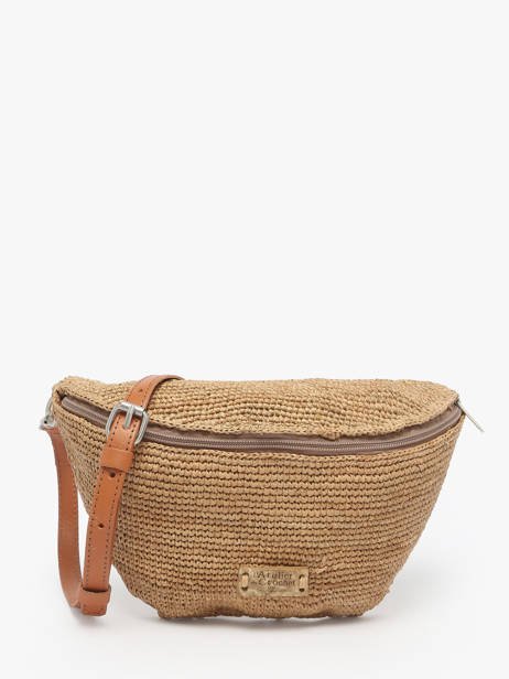 Sac Banane Le voyage en panier Beige l'atelier du crochet AM777