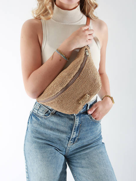 Sac Banane Le voyage en panier Beige l'atelier du crochet AM777 vue secondaire 1