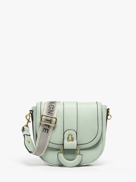 Sac BandouliÃ¨re Anneau Lulu castagnette Vert anneau YSEE