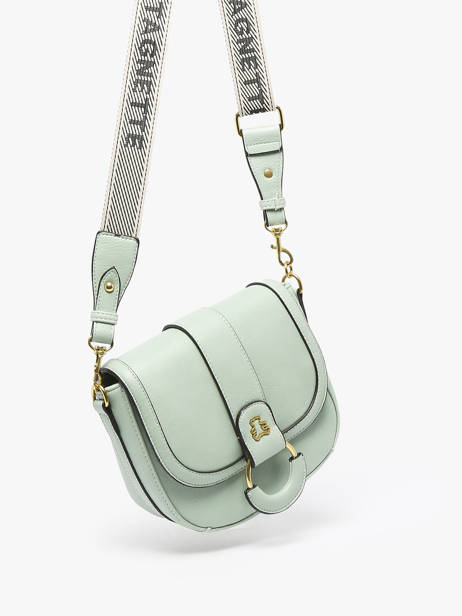 Sac BandouliÃ¨re Anneau Lulu castagnette Vert anneau YSEE vue secondaire 2