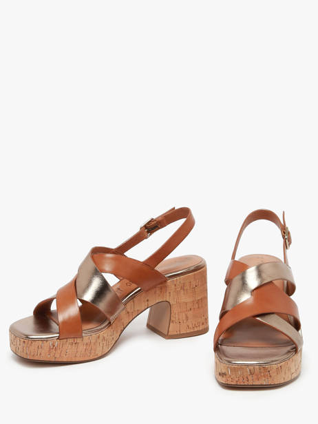 Sandales Ã  Talon En Cuir Tamaris Marron accessoires 44 vue secondaire 2