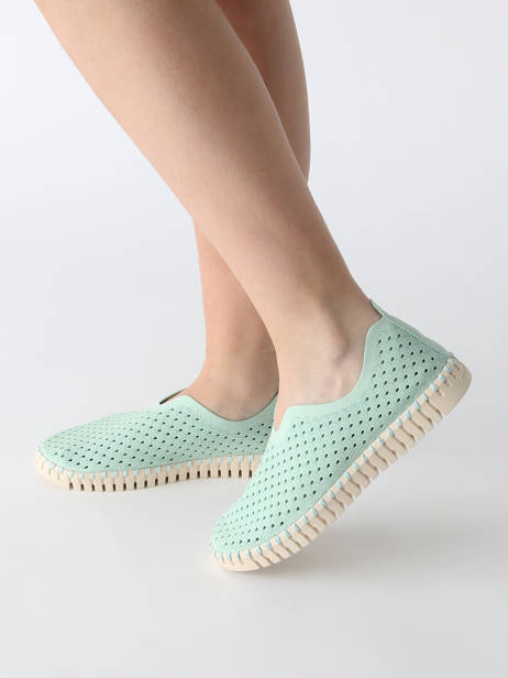 Mocassins Ilse jacobsen Vert accessoires TULI3275 vue secondaire 1