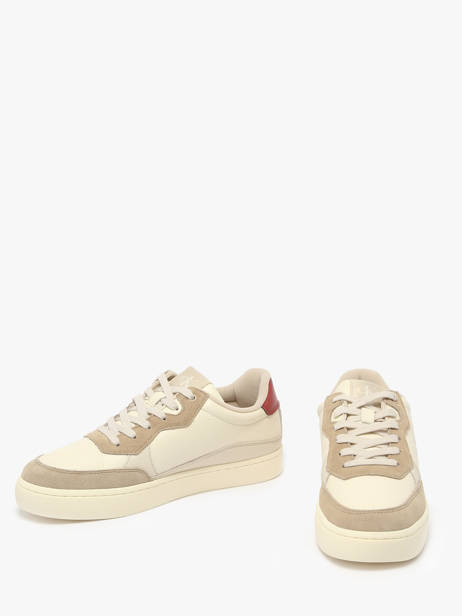 Sneakers En Cuir Calvin klein jeans Beige men 1153OLH vue secondaire 3