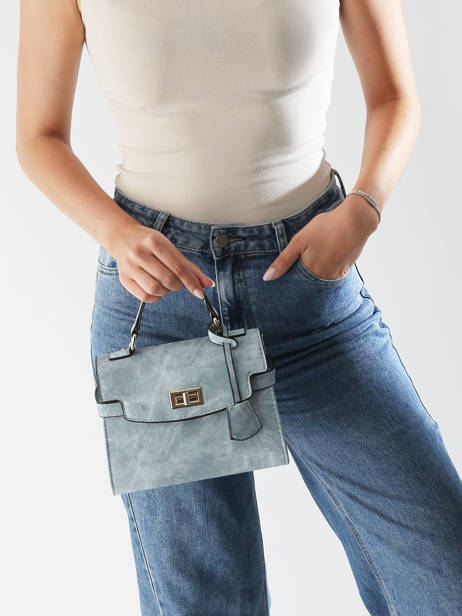 Sac PortÃ© Ã©paule City Jeans Miniprix Bleu city jeans 5 vue secondaire 1