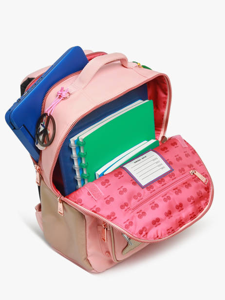 Sac à Dos Bobby 1 Compartiment Jeune premier Rose daydream girls G vue secondaire 3