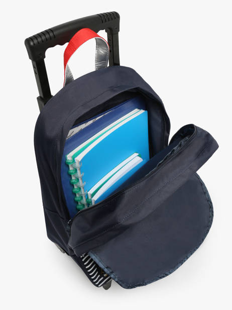 Sac A Dos à Roulettes 2 Compartiments Tann's Bleu les fantaisies f 73321 vue secondaire 3