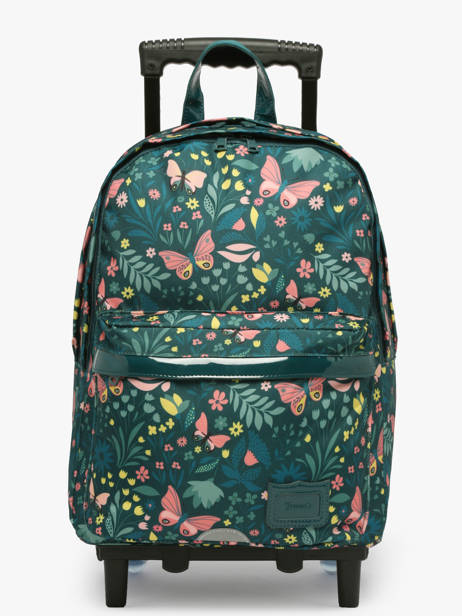 Sac A Dos à Roulettes 2 Compartiments Tann's Vert les fantaisies f 73266
