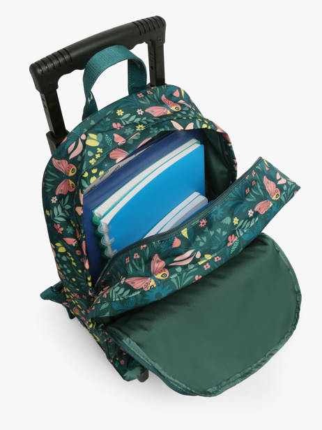 Sac A Dos à Roulettes 2 Compartiments Tann's Vert les fantaisies f 73266 vue secondaire 3