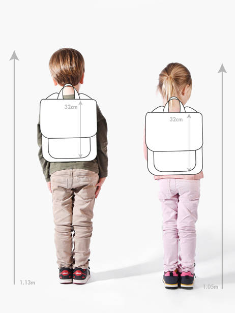 Sac à Dos 1 Compartiment Trixie Beige animals 97 vue secondaire 1