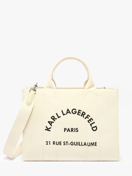Sac PortÃ© Main Rsg Coton Karl lagerfeld Blanc rsg A1W50010