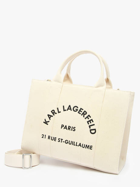 Sac PortÃ© Main Rsg Coton Karl lagerfeld Blanc rsg A1W50010 vue secondaire 1