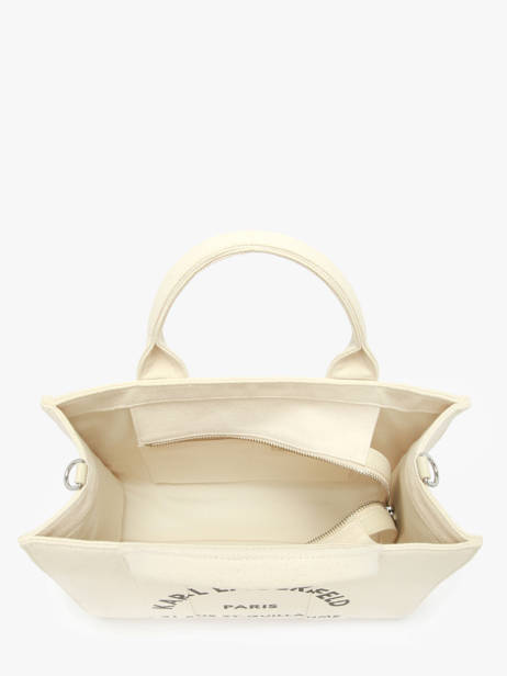 Sac PortÃ© Main Rsg Coton Karl lagerfeld Blanc rsg A1W50010 vue secondaire 2