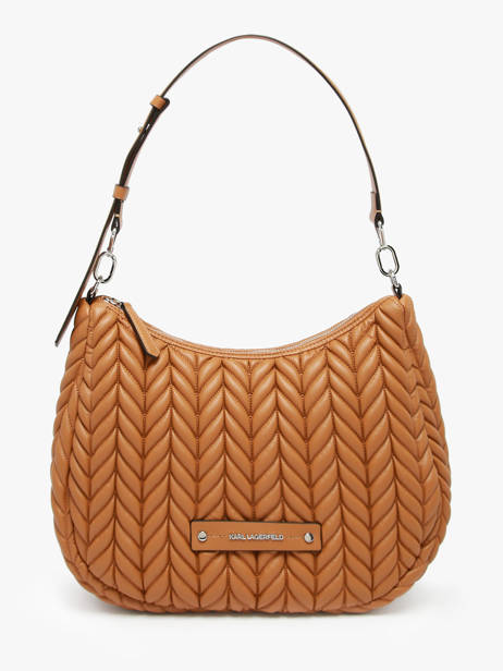 Sac PortÃ© Ã©paule K Weave Polyurethane Karl lagerfeld Marron k weave A3W30147