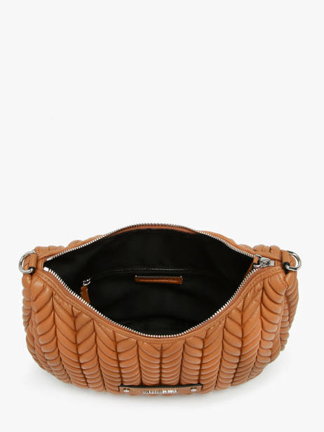 Sac PortÃ© Ã©paule K Weave Polyurethane Karl lagerfeld Marron k weave A3W30147 vue secondaire 3