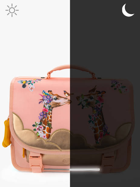 Cartable 2 Compartiments Stones and bones Rose girls G vue secondaire 5