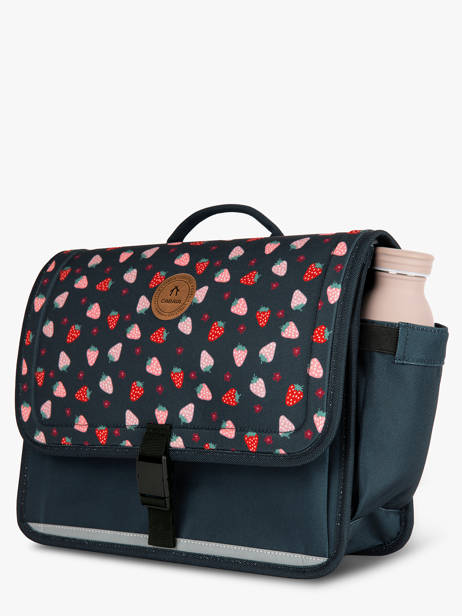 Cartable 2 Compartiments Cabaia Bleu school M vue secondaire 2