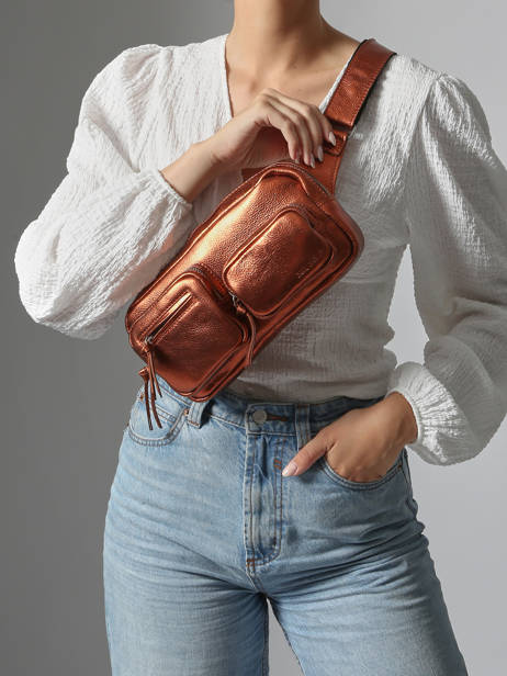 La Banane 90s Cuir Paul marius Marron 90's BANAN90S vue secondaire 1