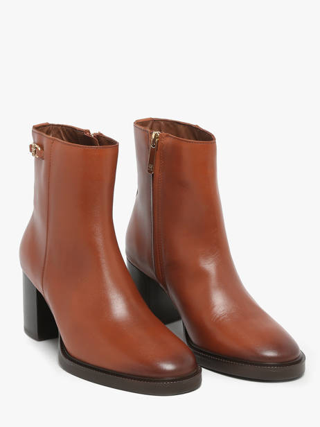 Bottines à Talon En Cuir Tommy hilfiger Marron women 8864GOC vue secondaire 2