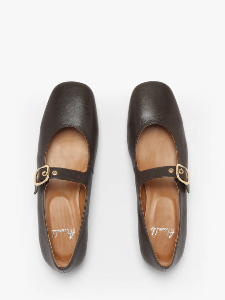 Ballerines En Cuir Aliwell Marron women A2715 vue secondaire 4