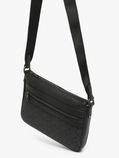Sac Bandoulière Tommy hilfiger Noir monogram AM13577 vue secondaire 2