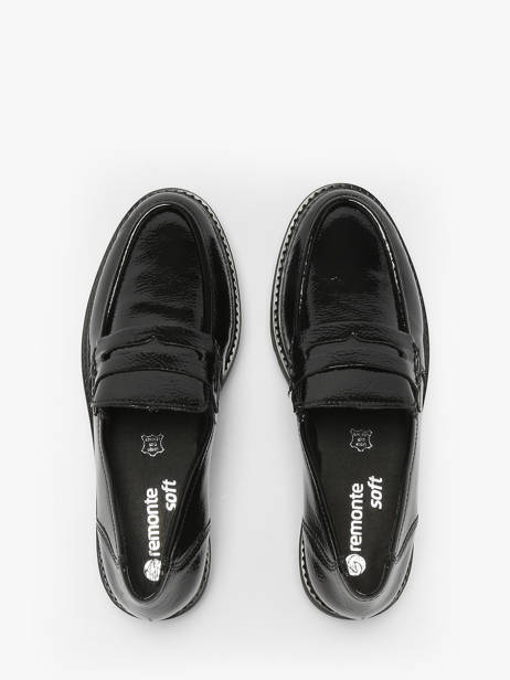 Mocassins En Cuir Remonte Noir women 2 vue secondaire 4