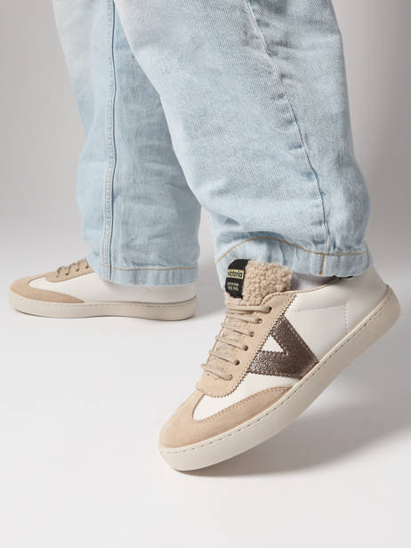 Sneakers Berlin En Cuir Victoria Beige women 1126222 vue secondaire 1