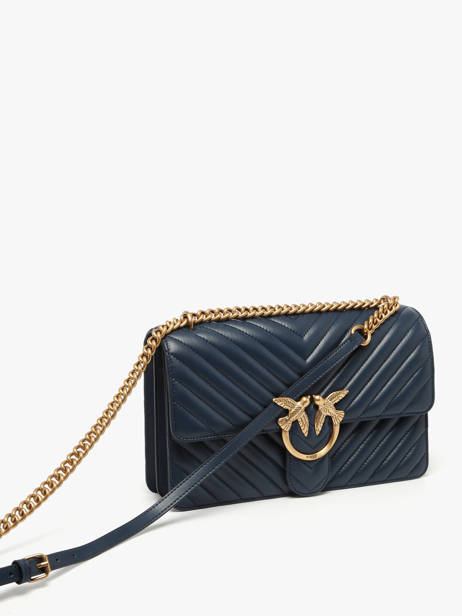 Sac Bandoulière Love Bag Quilt Cuir Pinko Bleu love bag quilt A0GK vue secondaire 2