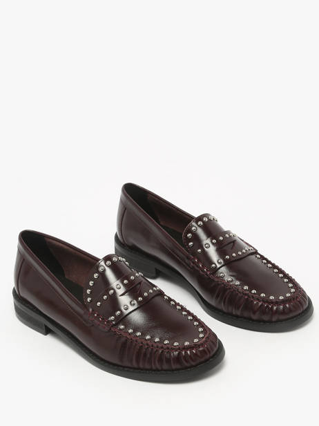 Mocassins En Cuir Inuovo Marron women LFG005 vue secondaire 1