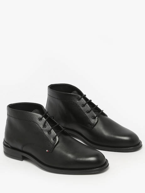 Chaussures De Ville Montante En Cuir Tommy hilfiger Noir men 5697BDS vue secondaire 1