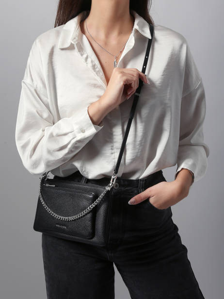 Sac Bandoulière Jet Set Cuir Michael kors Noir jet set F5SJ6C8L vue secondaire 1