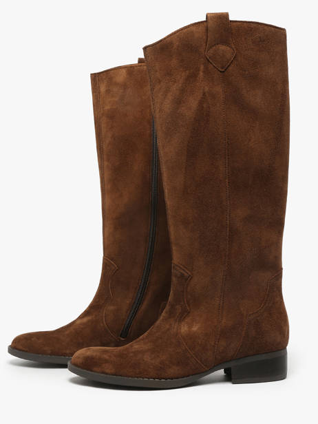 Bottes En Cuir Gabor Marron women 18 vue secondaire 3