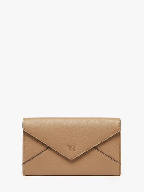 Portefeuille Enveloppe Cuir Yves renard Beige enveloppe 29283