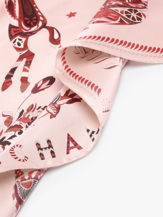 Longchamp Soie gots Etole Rose