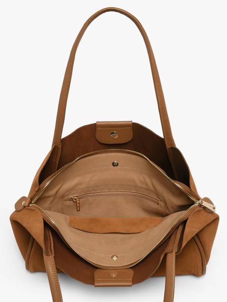 Sac Porté épaule Suede Ida Cuir Lancaster Marron suede ida 102 vue secondaire 3