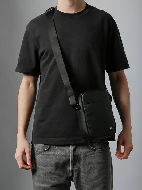 Sac Bandoulière Tommy hilfiger Noir th flag AM14015 vue secondaire 1
