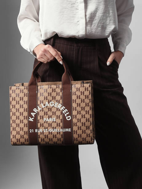 Sac Porté Main Rsg Coton Karl lagerfeld Beige rsg B1W50021 vue secondaire 1