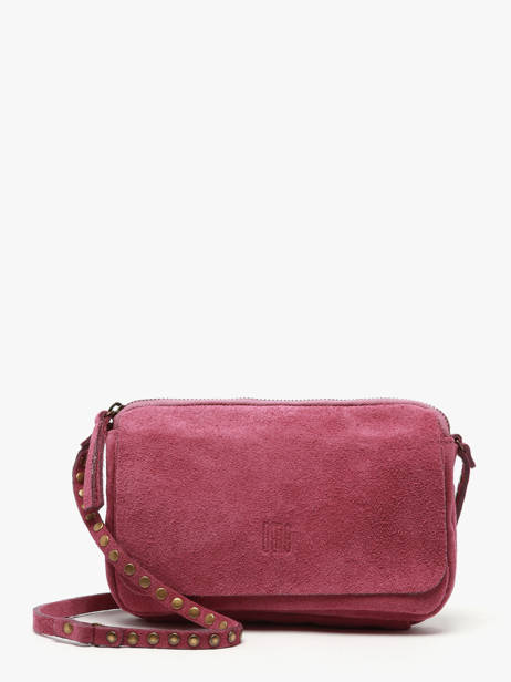 Sac Bandoulière Leather Biba Rose leather BET12L