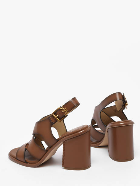 Sandales à Talon En Cuir Michael kors Marron women VHS3L230 vue secondaire 2