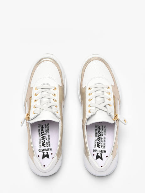 Sneakers En Cuir Mephisto Blanc women P5148982 vue secondaire 3