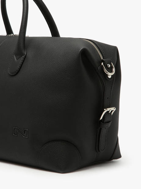 Sac Porté Main Hamilton Cuir Nathan baume Noir drive 3 vue secondaire 2