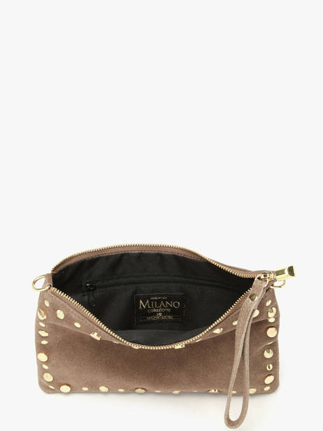 Sac Bandoulière Velvet Cuir Milano Marron velvet VE24111O vue secondaire 3