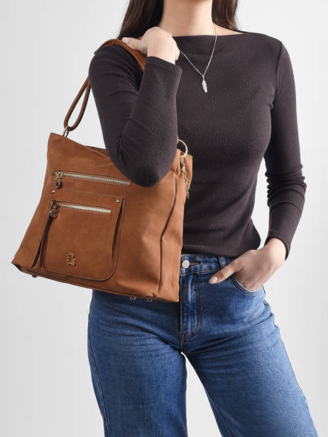 Sac Porté épaule Bride Lulu castagnette Marron bride D vue secondaire 1