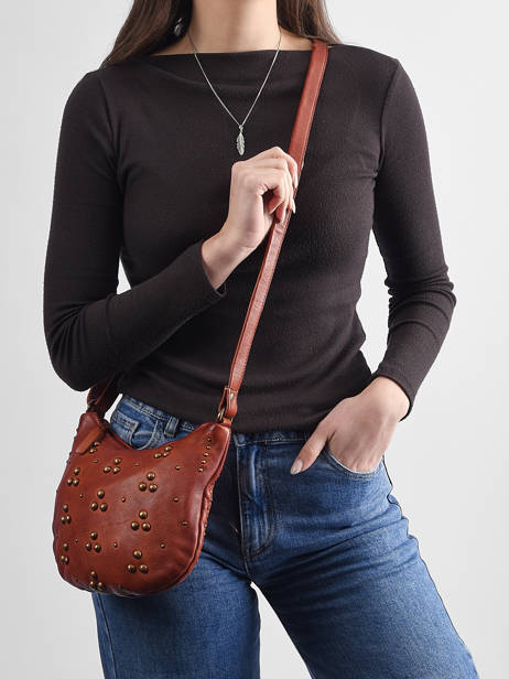 Sac Bandoulière Heritage Cuir Biba Marron heritage HIL2L vue secondaire 1