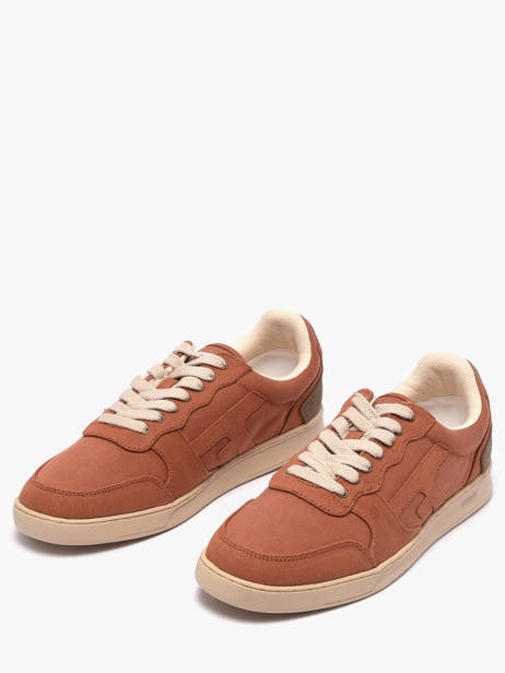 Sneakers En Cuir Faguo Marron men 26CG0101 vue secondaire 1