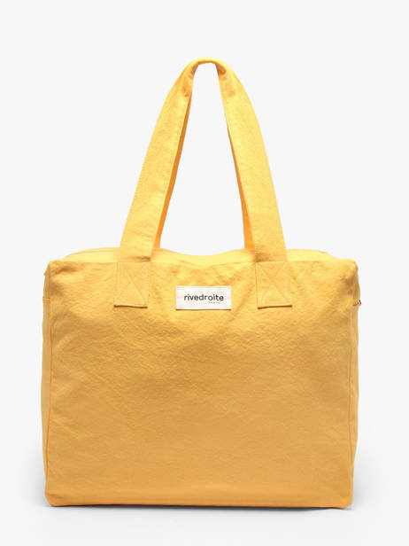 Le Sac Porté épaule A4 Célestins Coton Recyclé Rivedroite Jaune timeless CELESTIM